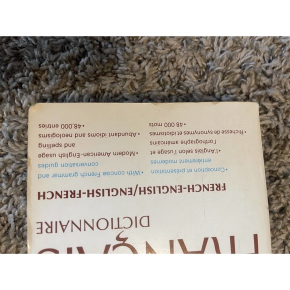 Complete French-English Dictionary Educational Book - Picture 2 of 3